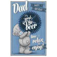 Dad Me to You Bear Birthday Card With Beer Mat Image Preview